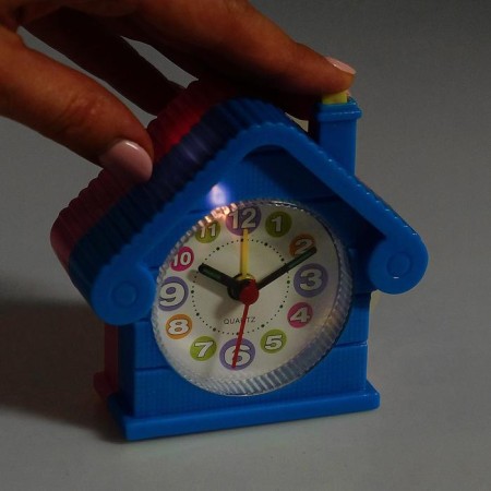 Alarm clock "House", with backlight, 9 x 8.5 cm, mix-4