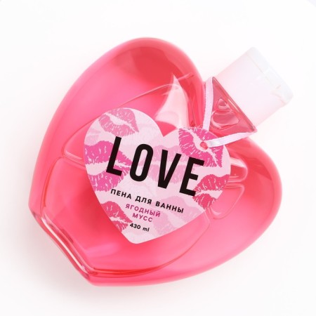Love bath foam, 430 ml, aroma of berry mousse, pure happiness-5