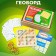 Geobortic base, instructions, 20 bilateral cards, 50 elastic bands, 14 × 14 × 2.5 cm