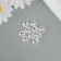 Decor for creativity Plastic "Half -Pester -Love" set 10 pcs 1.2x1.2x0.6 cm