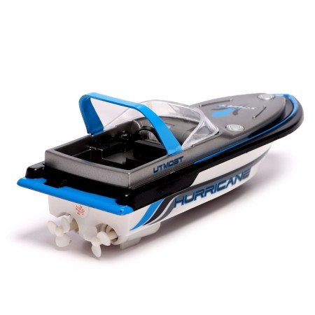 The radio -controlled mini boat boat works on the battery, the color is blue-2