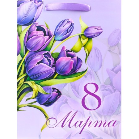 Gift laminated vertical "Bouquet", M 26 × 32 × 12 cm-2