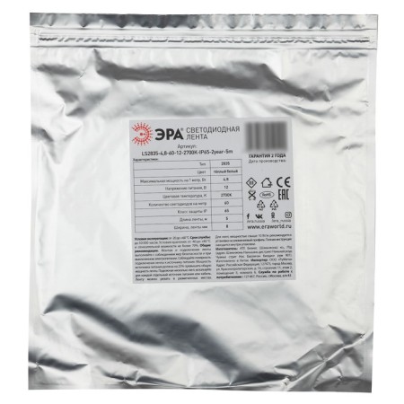 LED era tape, 5 m, IP65, SMD2835, 60 LED/m, 4.8 W/m, 12 V, glow of white-1