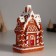 Polystone souvenir "Gingerbread house with a glazed roof" 8x5.5x12.5 cm