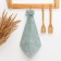 Kitchen towel of the share "Bow" 30*30cm, col. green, microfiber 100% p/e