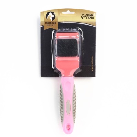 A bilateral flexible packer with straight and bent teeth, 20.5 x 4.5 cm, pink-4