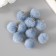 Decor for creativity Artificial fur "ball" blue-gray set 10 pcs d = 2 cm
