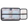 Penal 1 section 130 x 190 mm, hinged bar, Hatber "Armor Glass", black (voluminous 3D risun) NPN_46067