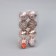 Set of balls plastic D-8 cm, 8 pcs "openwork"