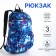 Waterproof backpack with lightning, 3 pockets, blue color
