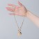 Piece "chain" disk and links, color gold, 50 cm