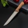 ATLANTIK meat knife and steaks, blade 20 cm, brown color