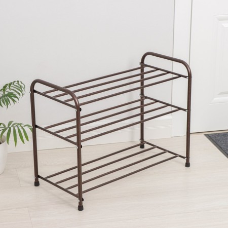 Shoe stand, 3 tiers, 65 × 32 × 48.5 cm, color Copper Antik-2