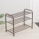 Shoe stand, 3 tiers, 65 × 32 × 48.5 cm, color Copper Antik