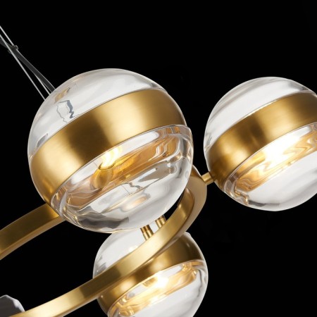 Suspension lamp ST LUCE. SL1156.303.05. Bala. 5x5 watts, G9, 60x60 cm, brass color-6