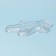 The dish "New Year's miracle. Pitch ", 24 × 18.5 × 2.7 cm, glass, transparent