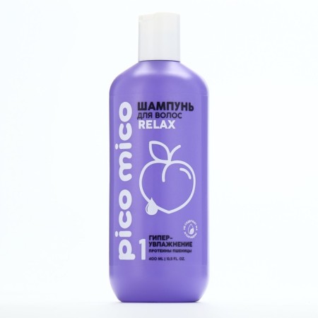 Shampoo with wheat proteins, hypervillation, 400 ml, Pico Mico-1
