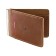Z-933-40 purse with a clip of Z-933, brown Pull-AP-40
