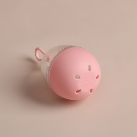 Makeup sponge "drop", 6 × 4 cm, increases when getting wet, in the case, the color is pale pink-10