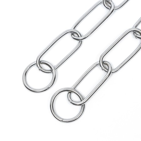 Collar - Metal, welded chain, long link, 60 cm, wire thickness 3.5 mm-2
