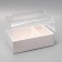 Box for dessert with a cake box, 26.5 x 17 x 22.5 cm, white