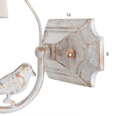 Bra "Laurent" 1x40W E14 white+gold 30x15x30 cm.-4