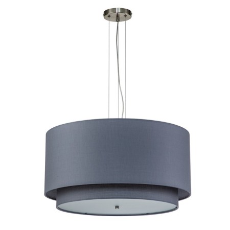 Suspended Indigo, 13020/3P Nickel. 3x60W, e27, 600x600x320/1820 mm, gray color-1
