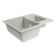 Curler for a kitchen made of Zein 190/Q10, 612x505 mm, rectangular, overflow, light gray color