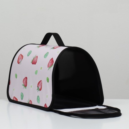 Bag - Carriage for animals "Strawberry", frame, 40 x 25 x 25 cm-3