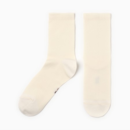 Women's socks, cream color, size 23-25