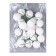 Figure for crafts and decor on the “ball” wire, set of 20 pcs., Size 1 pc. - 2.5 × 7 cm, white color