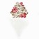 Box for confectionery products with PVC lid "Pink flowers", 18 x 3 cm