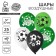 Shar Latex 12 "Football", set 25 pcs.