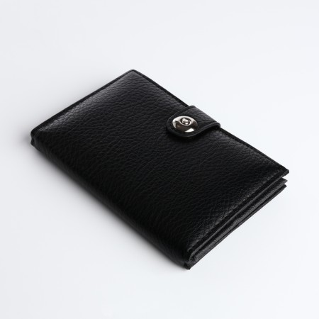 Cover for car documents and passports on a magnet, black color-2
