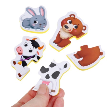 Bath toys soft puzzle in a grid, crumb me-7