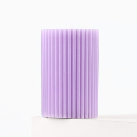 Aromatic candle column "Enjoy the moment", aroma of a graphite, 7.5 x 5 cm.-1