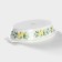 Form for baking of heat -resistant ceramics oval shade "lemon", 30.5 × 18 cm, white color