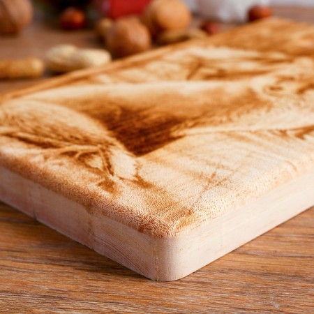 Board from the massif “Fox”, rectangular, 18 × 28 cm-4