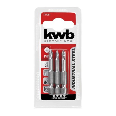 Bit KWB Industry, PH1, 50 mm, steel TQ60, 3 pcs-1