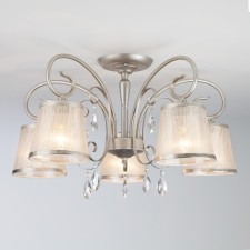 Ceiling chandelier with lampshades Liona, 40W, E14, 62x62x36 cm