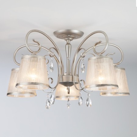 Ceiling chandelier with lampshades Liona, 40W, E14, 62x62x36 cm
