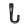 Furniture hook Cappio Duck, two -rod, black color, 4 pcs.