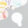 Stickers for creativity "air balloons" set of 46 pcs 4.4x4.4x1.1 cm