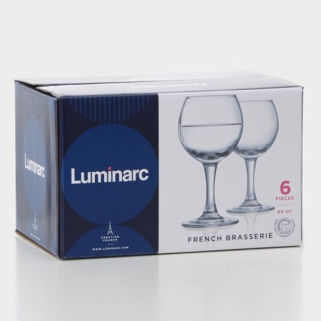 A set of glass glasses "French restaurant", 65 ml, 6 pcs-6