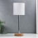 HELP lamp 16011/1 E14 40W wood-chrom 12.5x12.5x42 cm Risalux