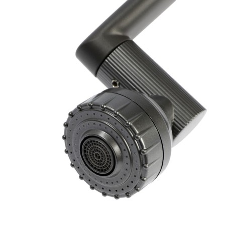 Kitchen mixer Zein Z3706, adjustable pouring 25 cm high, aerator of 2 modes, graphite-9
