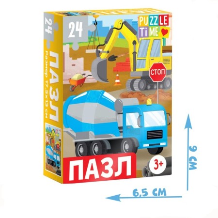 Puzzle "Big Construction", 24 elements-3