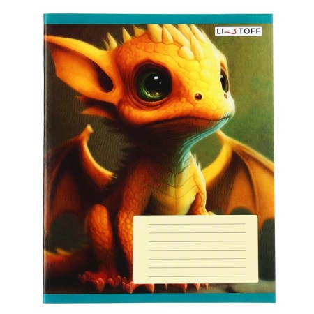 Notebook of 18 sheets in the Dragon line, covered Cardboard, block 60g/m2, mix, 5 types-3