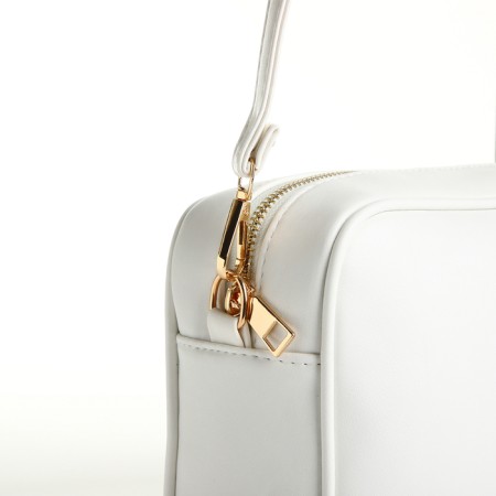 Women's bag over the shoulder Textura, small, white color-4