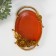 Interior polystone stand "Royal gold peonies" for red tree 23x16.5x3 cm 102039